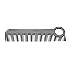 Chicago Comb Model 1 Carbon Fiber, Made in USA, smooth, strong, and light, anti-static, heat-resistant, 5.5 inches (14 cm) long, ultimate daily use, pocket, and travel comb