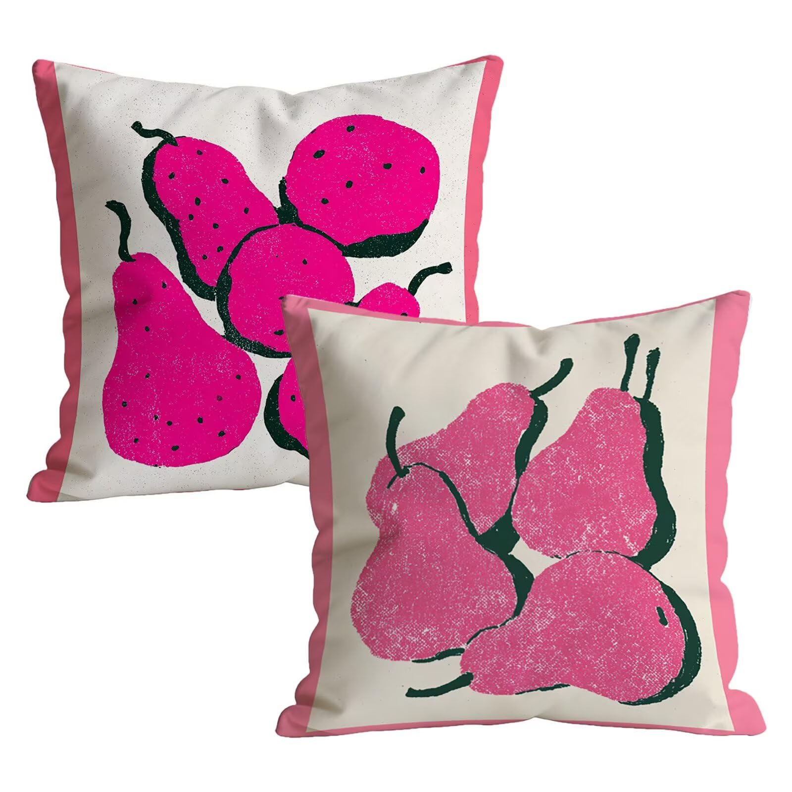 Juego de 2 Fundas de Cojines 80x80cm, rosa Beige Funda de Almohada del Sofá Decorativas in Lino, Doux respirant et lavable, Fundas Cojines Sofa Cuadrada, para Interior Hogar Decorativas Regalo t9n-215