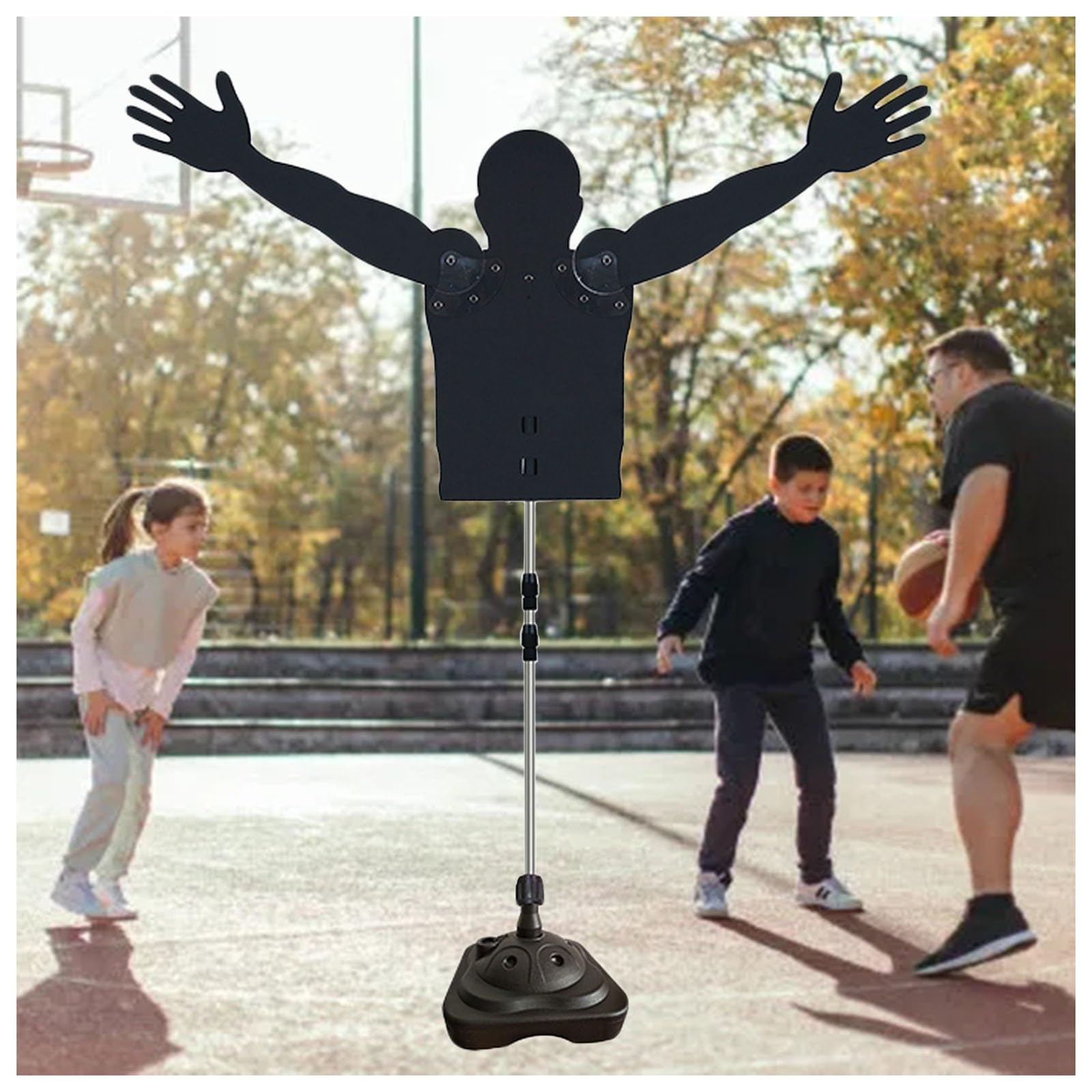 Maniquí de baloncesto JXYQ con brazos móviles para entrenamiento de tiro