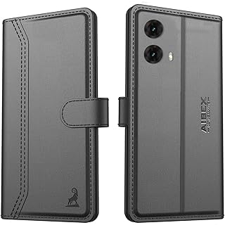 AIBEX G85 5G Leather Flip Case - Black