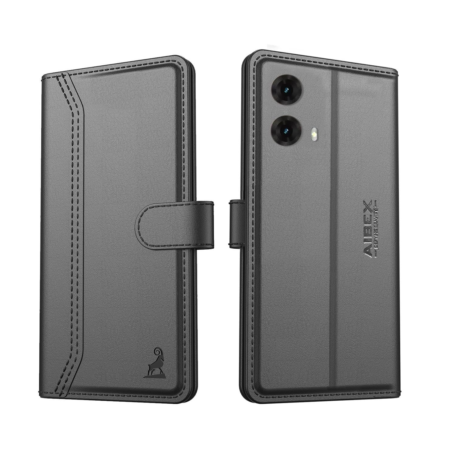 AIBEX ® Compatible with Motorola G85 5G Flip Cover Leather Finish | Inside TPU with Card Pockets | Wallet Stand | Complete Protection Flip Case Black (B0D9SC3SF4) Amazon Price History, Amazon Price Tracker