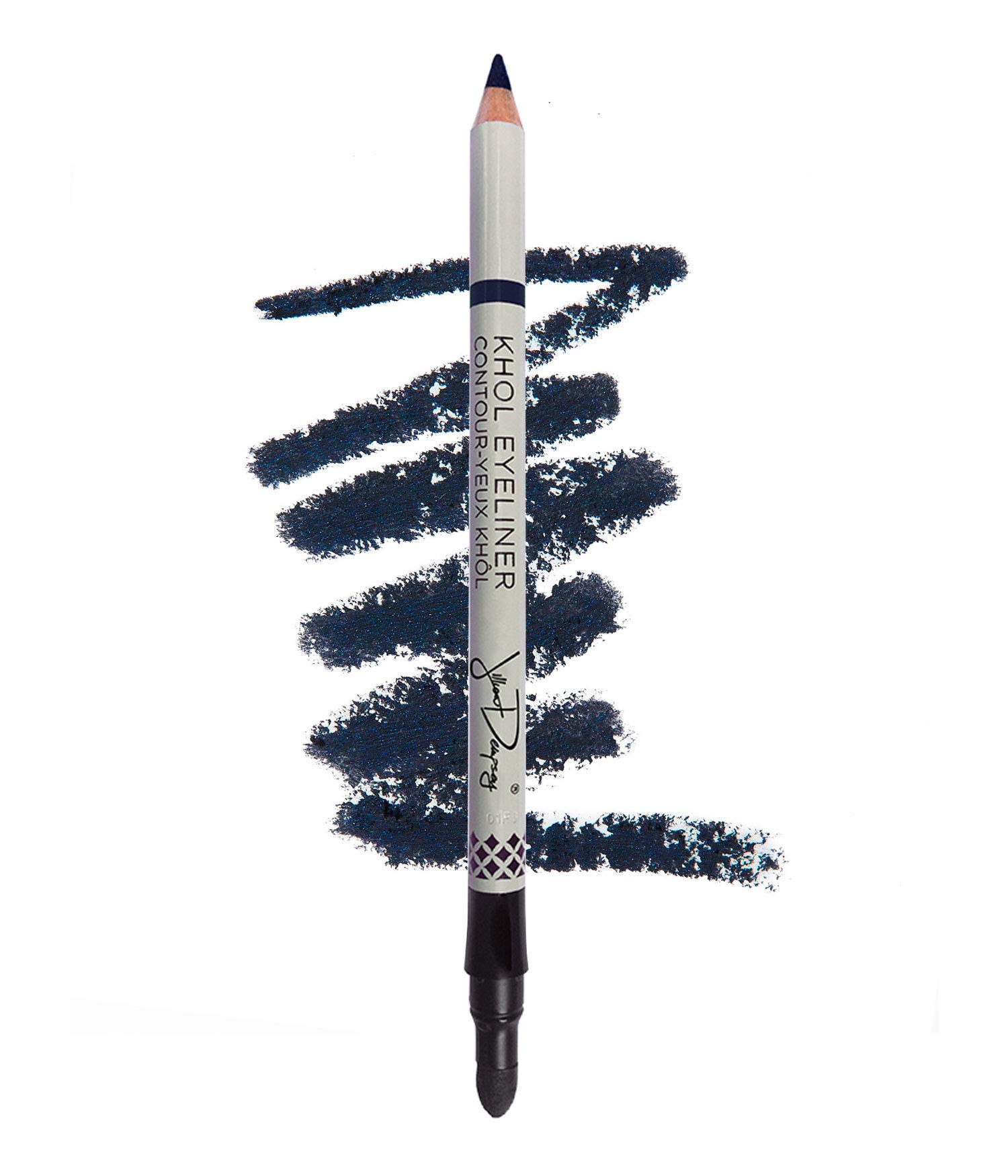 Khôl Eyeliner | Lápiz delineador de ojos impermeable con difuminador incorporado | Color intenso de larga duración I zafiro negro