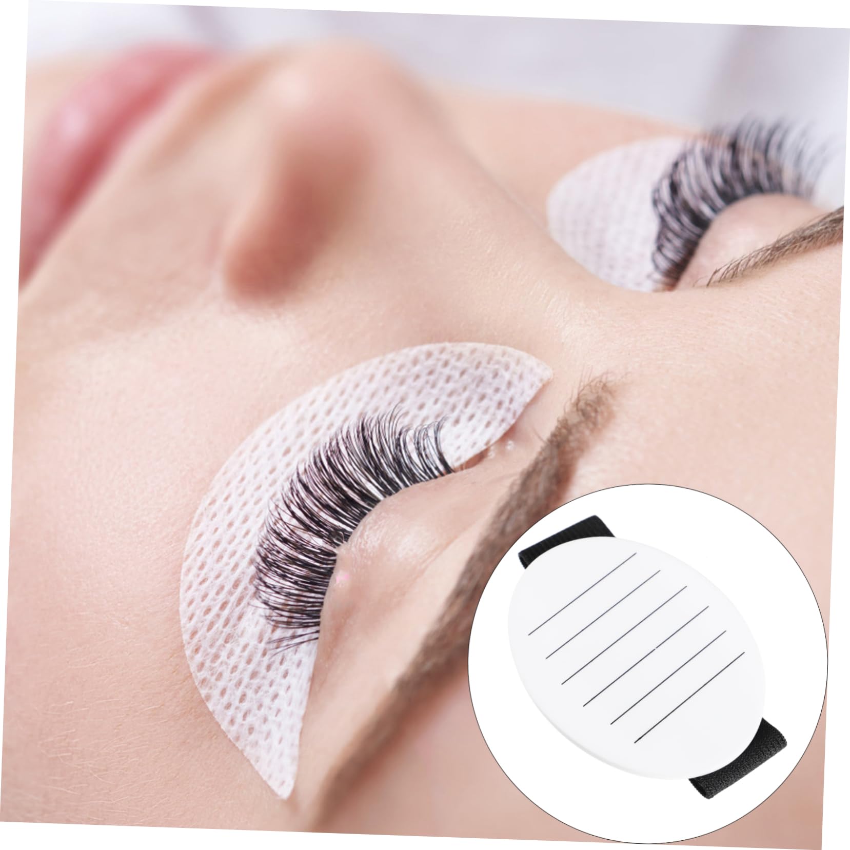 FOMIYES Elegant White Lash Holder Pads for Eyelash Extensions Perfect for Salon and Home Use