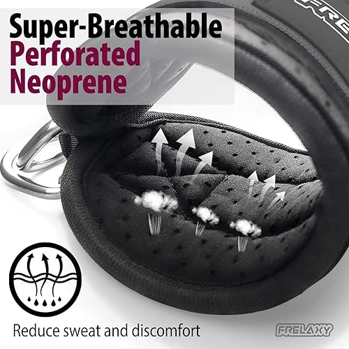 Miniatura 3 de Frelaxy Correas para Tobillo para Máquina de Cable – Correas para Piernas Cómodas y Duraderas para Patadas Traseras, Entrenamientos de Glúteos y