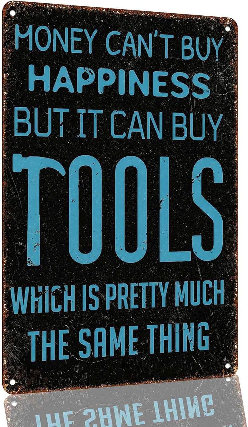 Funny Tool Quote for Handymen Aluminum Metal Sign 8 x 12 Inch