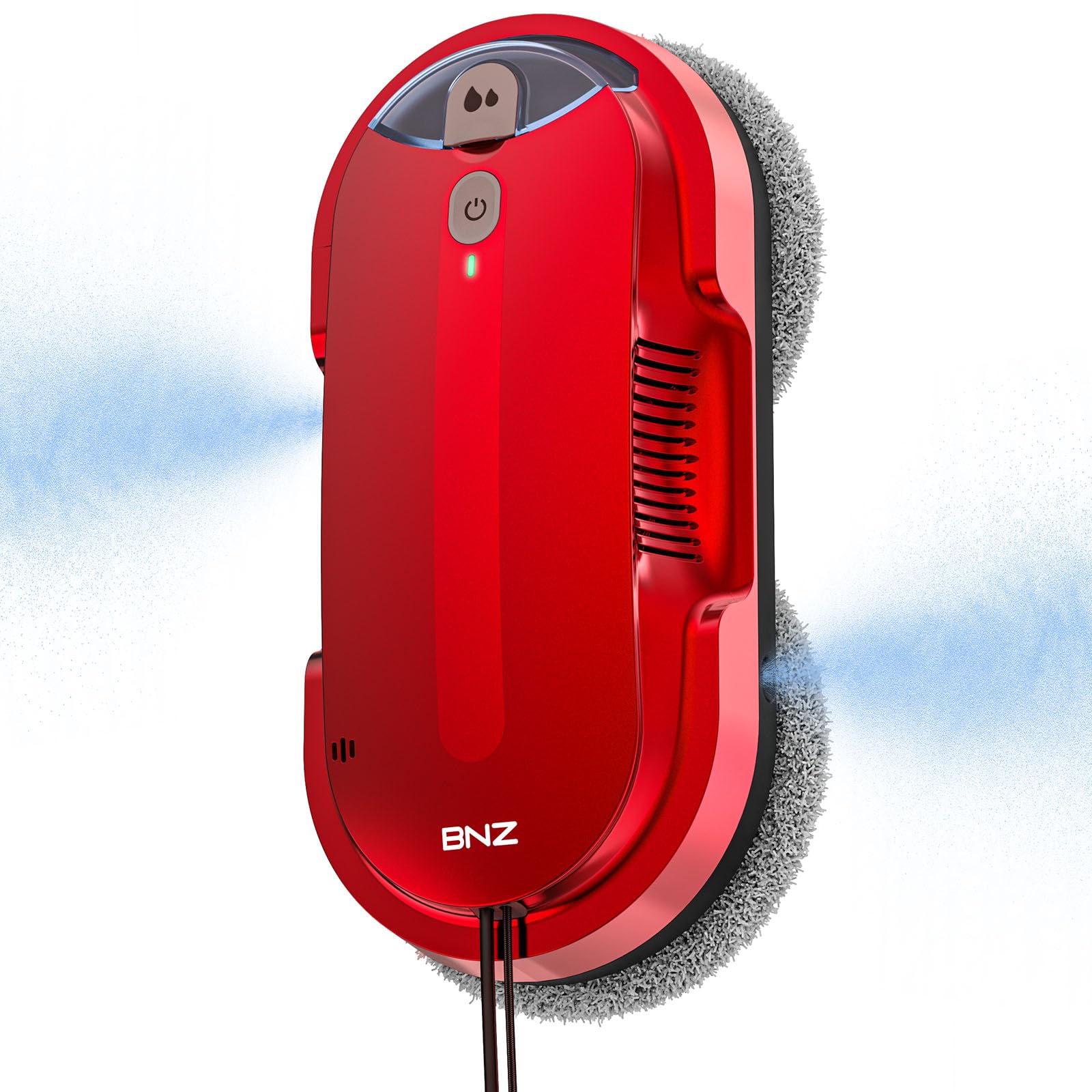 BNZ Window Cleaning Robot, K1, Red, Fensterreinigungsroboter - Automatisches Zwei-Wege-Sprühsystem mit dreifachem Sicherheitssystem, intelligenter Navigation, Fernbedienung