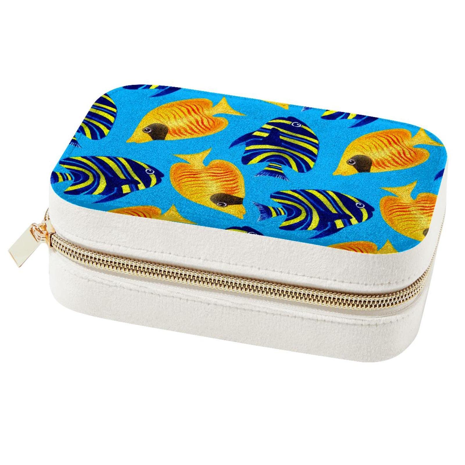 Boîte à bijoux de voyage poisson tropical : évitez les colliers emmêlés