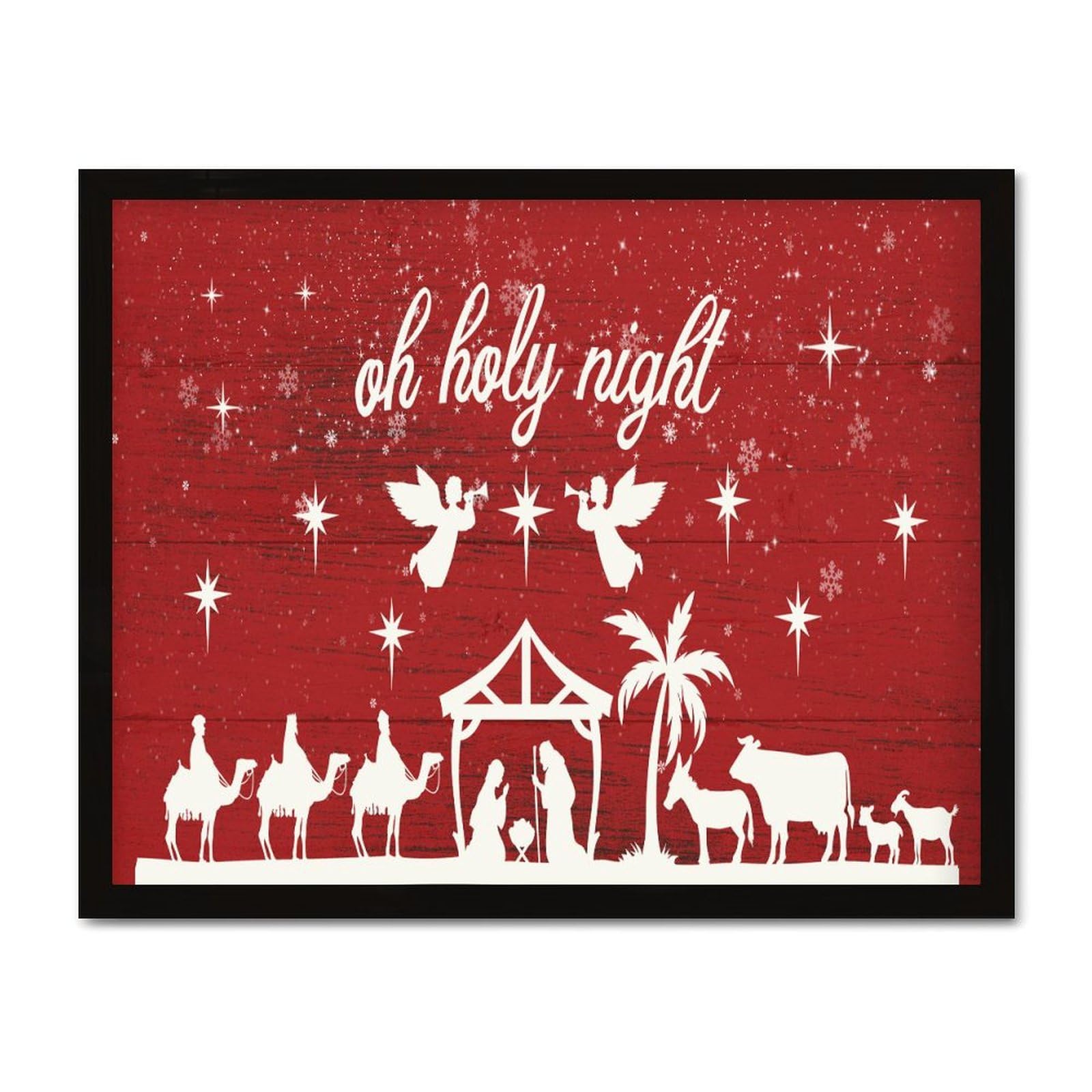 Panneau Oh Holy Night en bois pour remplacer les décorations fragiles