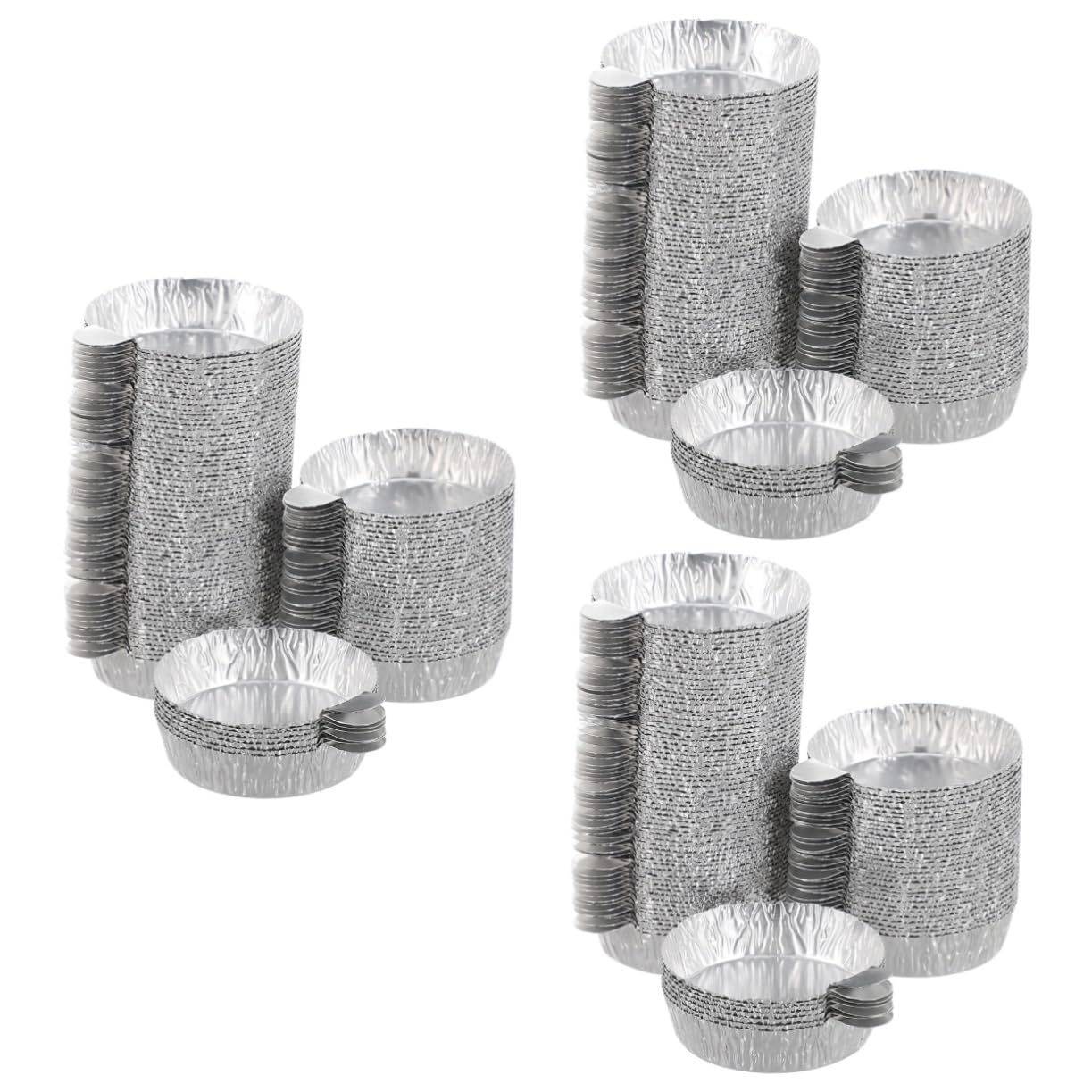 BUTIFULSIC 3sets Lab Balance Weighing Trays Aluminum Foil Weighing Plates Sample Weigh Boat Easy to Clean 50pcs*3
