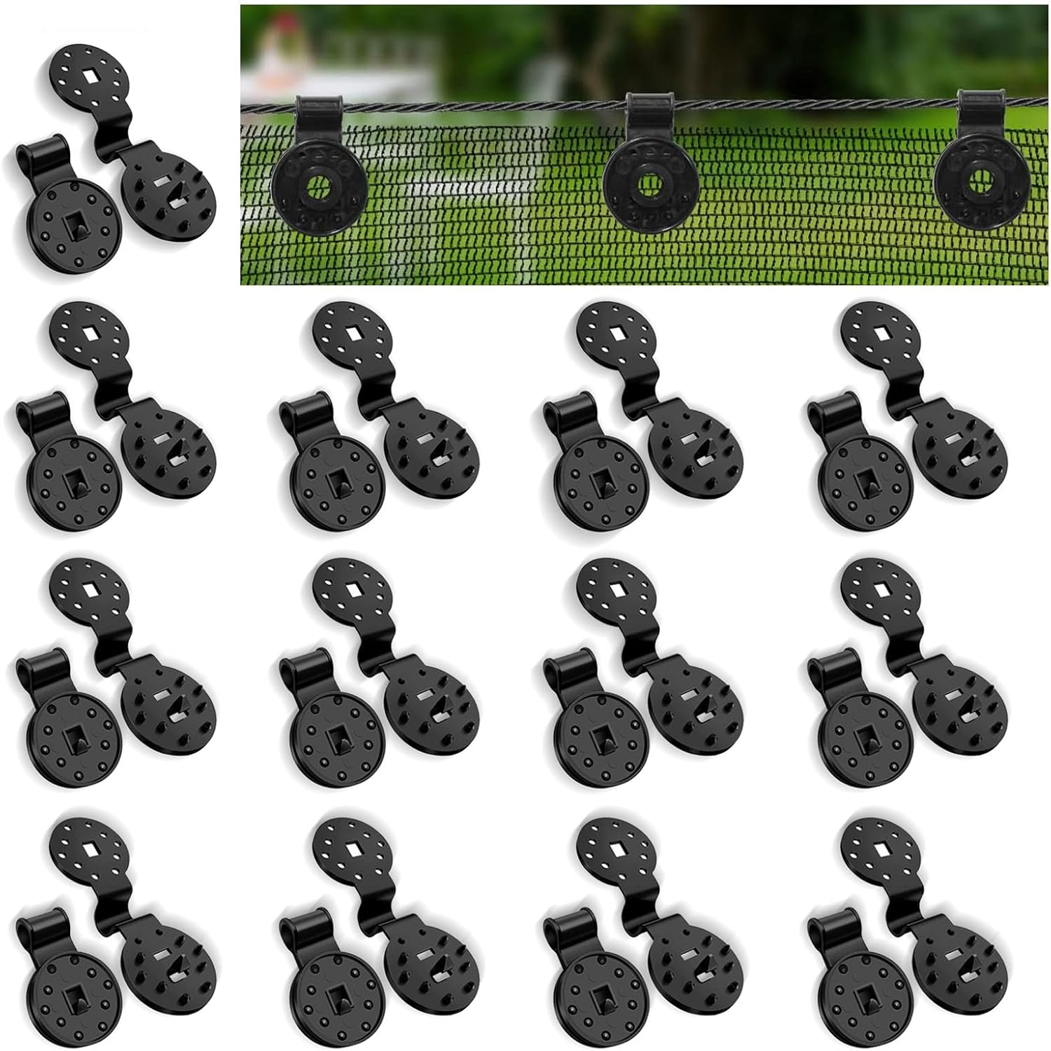 SVICCOOKQ 120Pcs Shade Cloth Clips Shade Clips,Shade Cloth