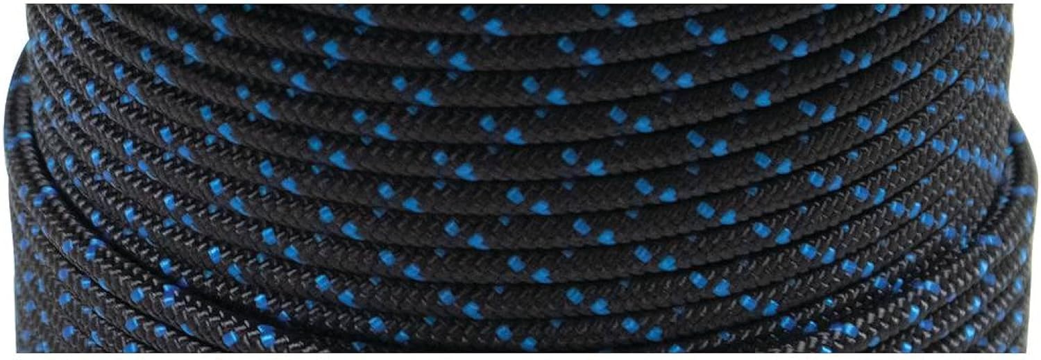 Rareelectrical 200 Ft True Blue Solid Braid Starter Rope #5-1/2 11/64 in Compatible with Honda Gx100 Gx120 Snapper Tiller Troy-Bilt Recoil Cord 08555-Zg921-11