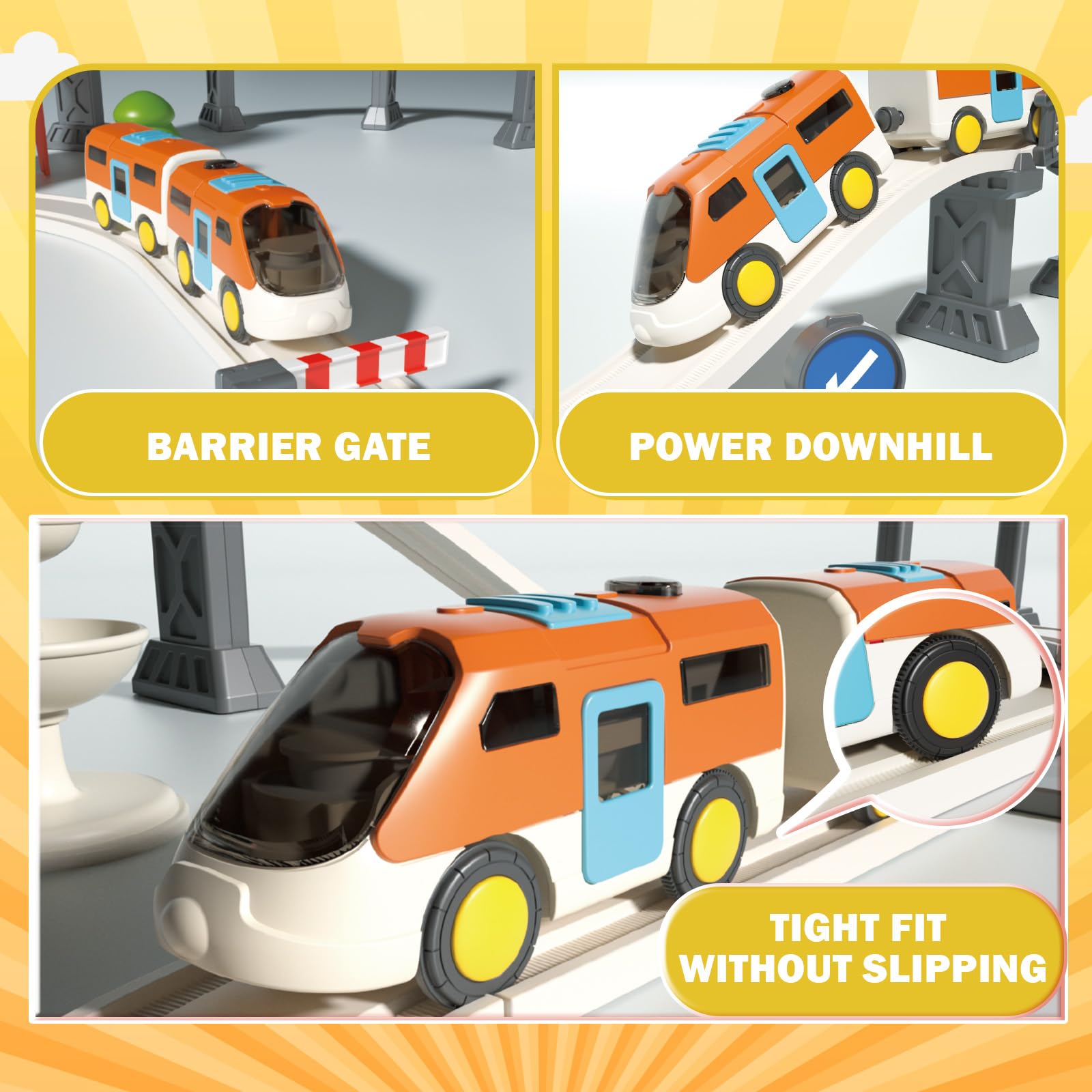 Snapklik.com : Urban Rail Train Set Toy For Adventure,35PCS Electric ...