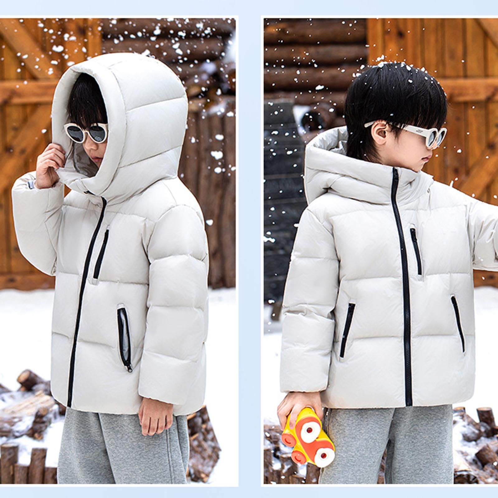 Giacca trapuntata pesante per ragazze, per bambini, invernale, caldo, con cappuccio, con risvolto, imbottito, oversize, con bottoni, abbigliamento da scuola, 1-14 anni