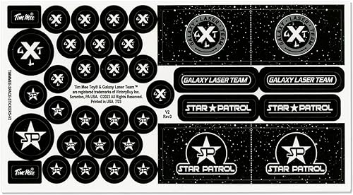 Miniatura 7 de TimMee Galaxy Laser Team Space Figuras Negro vs Plata 50 piezas Hecho en Estados Unidos