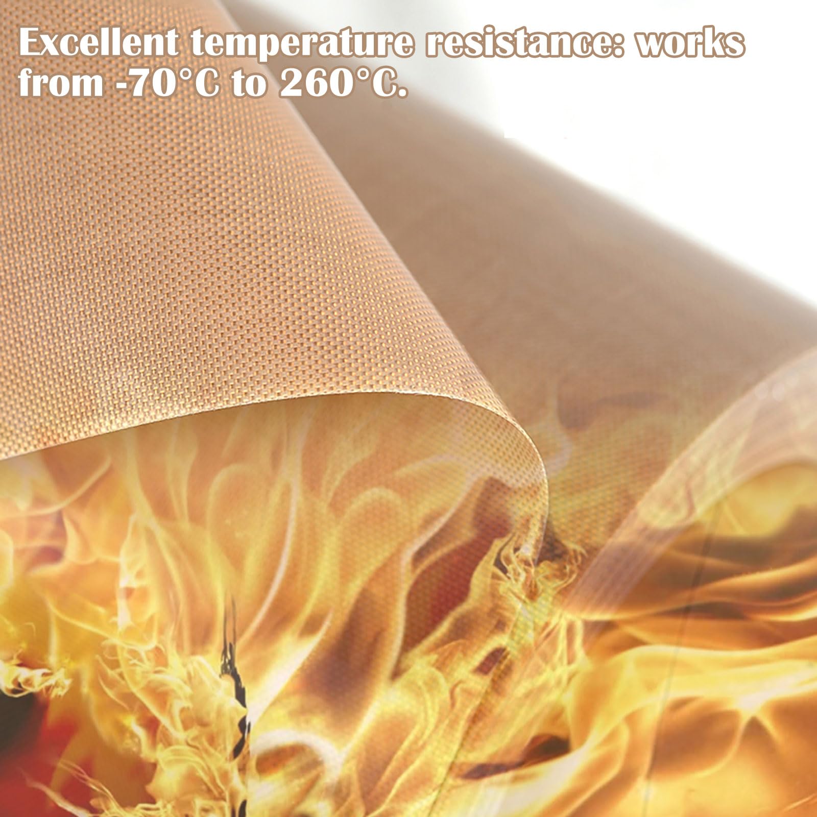 Foglio PTFE Teflon per Pressa a Caldo 1x1m/1.25x1m Carta Transfer Antiaderente Riutilizzabile Lavabile Foglio Resistente al Calore per Forno Stiro Fai-da-Te,0.25mm*1m