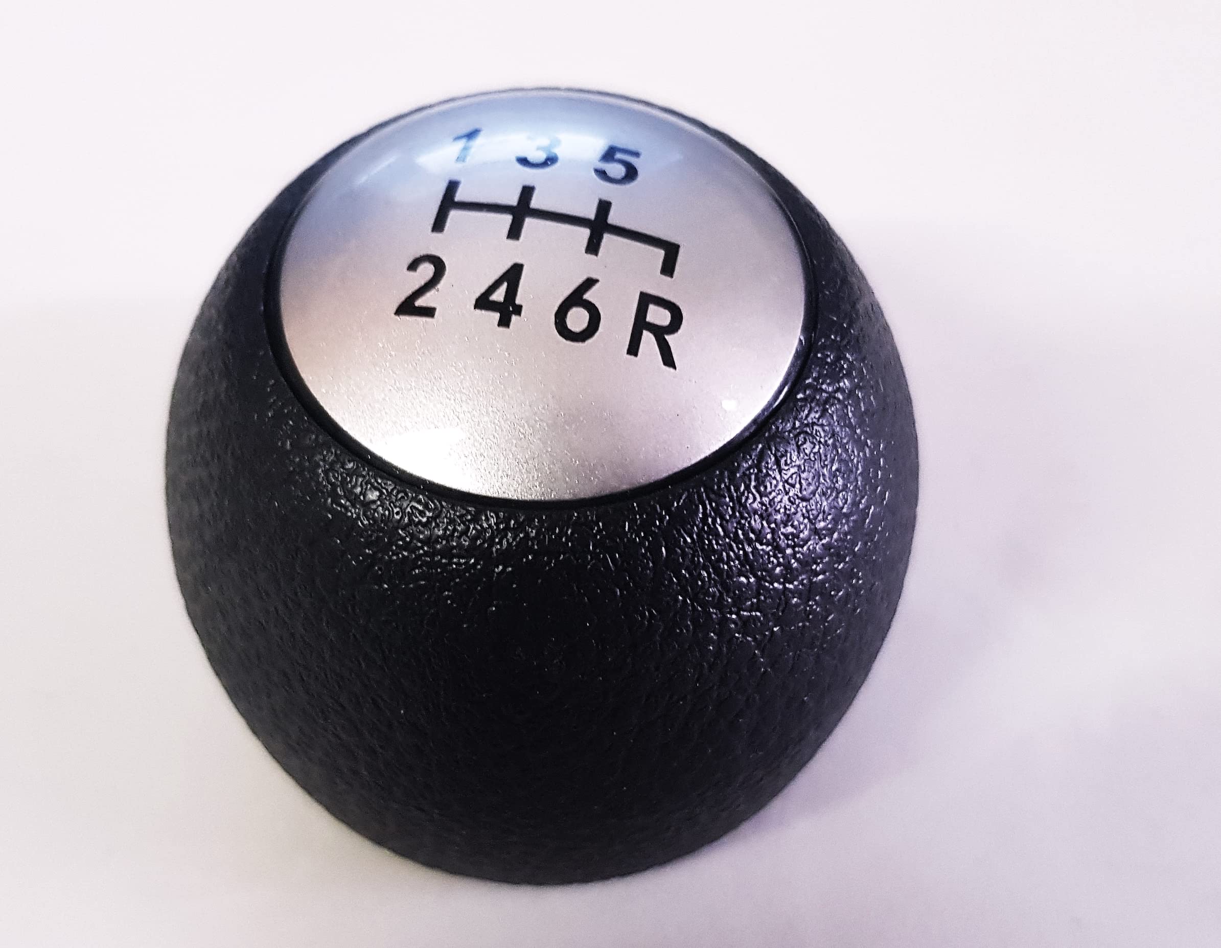 EASYSHOP24H Pomello Leva Cambio Compatibile per Alfa 147 156 Impugnatura Manuale 6 Marce Manopola Modello a Palla