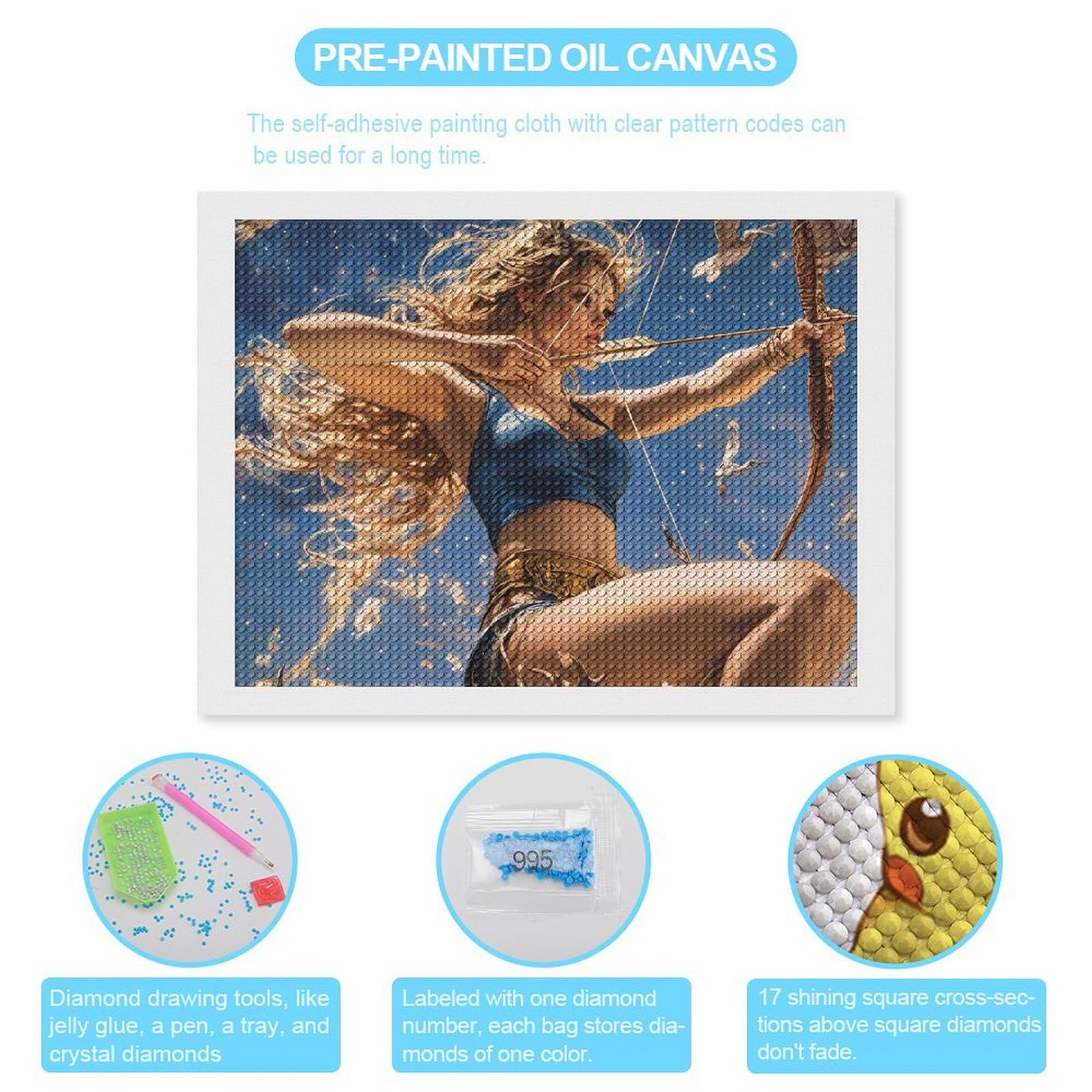 Amazon.com: Hunting Artemis Goddess Greek Mythology Diamond DIY