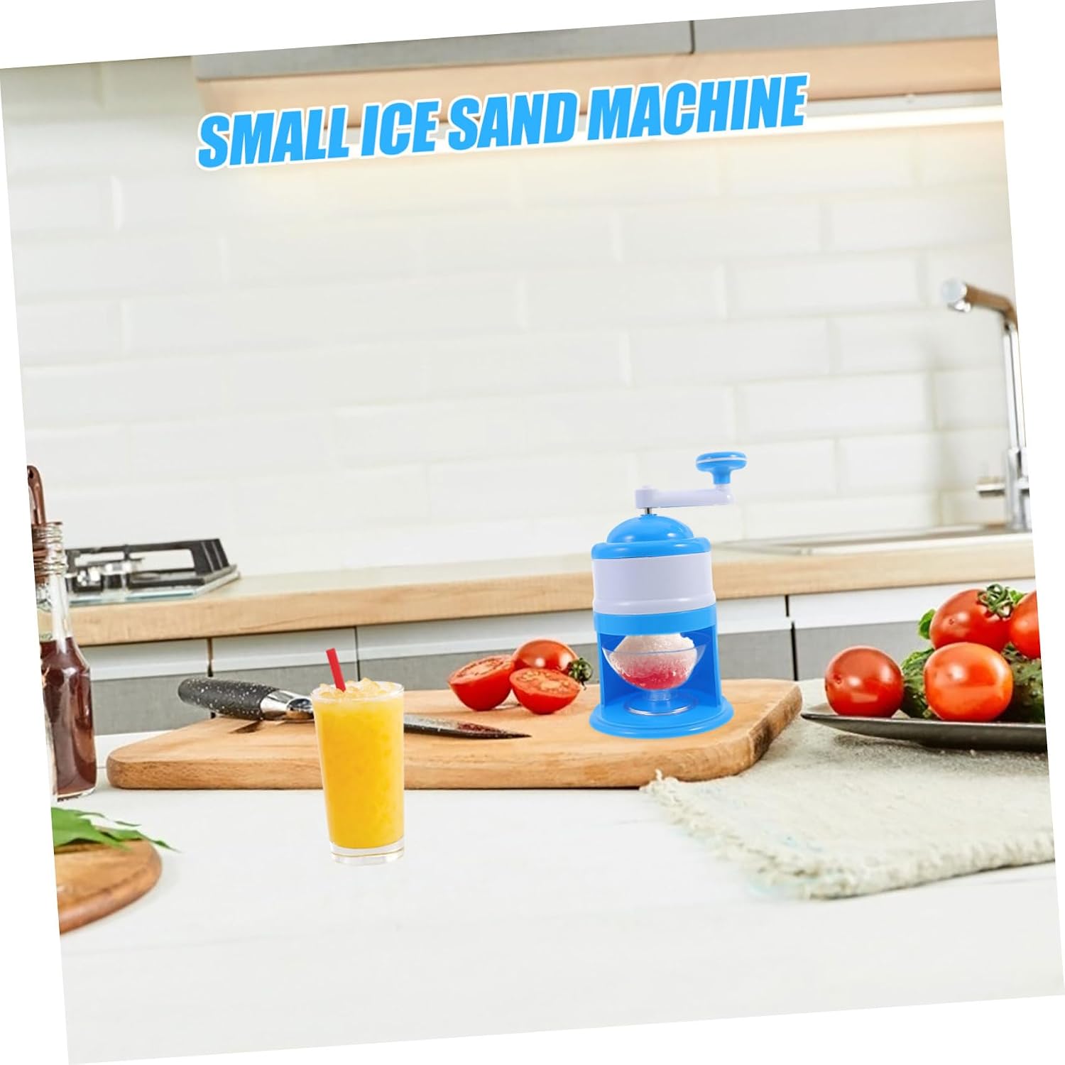 Manual Portable Ice Crusher Machine for Smoothies Easy Clean Ice Making Device for Home Use for Summer Treats and Refreshing Drinks