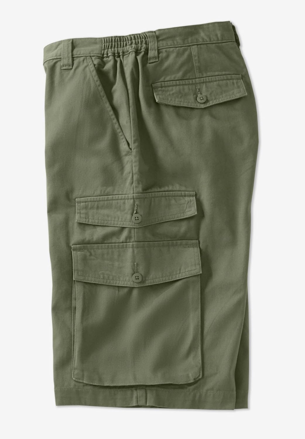 KingSize Men's Big & Tall 12" Side Elastic Cargo Shorts