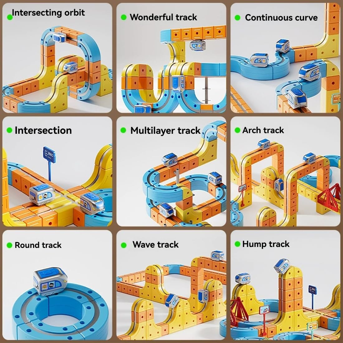 Set Treno Elettrico Magnetico 81 Pezzi – Binari Flessibili 3D, Loop E Gravità, Regalo STEM Per Bambini