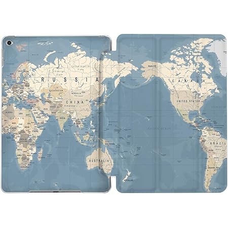 World Map Cover Photo Blue World Map Trifold Case Cover For Apple Ipad Mini 1 2 3 4 5 Air 2 3 Pro  9.7 10.5 11 12.9 9.7 Inch 2017 2018 2019 : Electronics