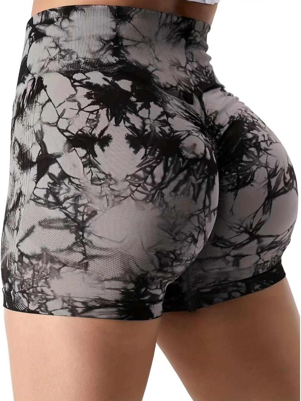 Women's 6 Piece Workout Gym Shorts, High Waisted Butt Lifting Scrunch Seamless Shorts, Suitable Biker &Yogar