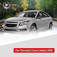 Vista 10 de Conjunto de cristal del espejo lateral del conductor con placa trasera de plástico (no calentada) compatible con Chevrolet Cruze 2011-2016, Cruze