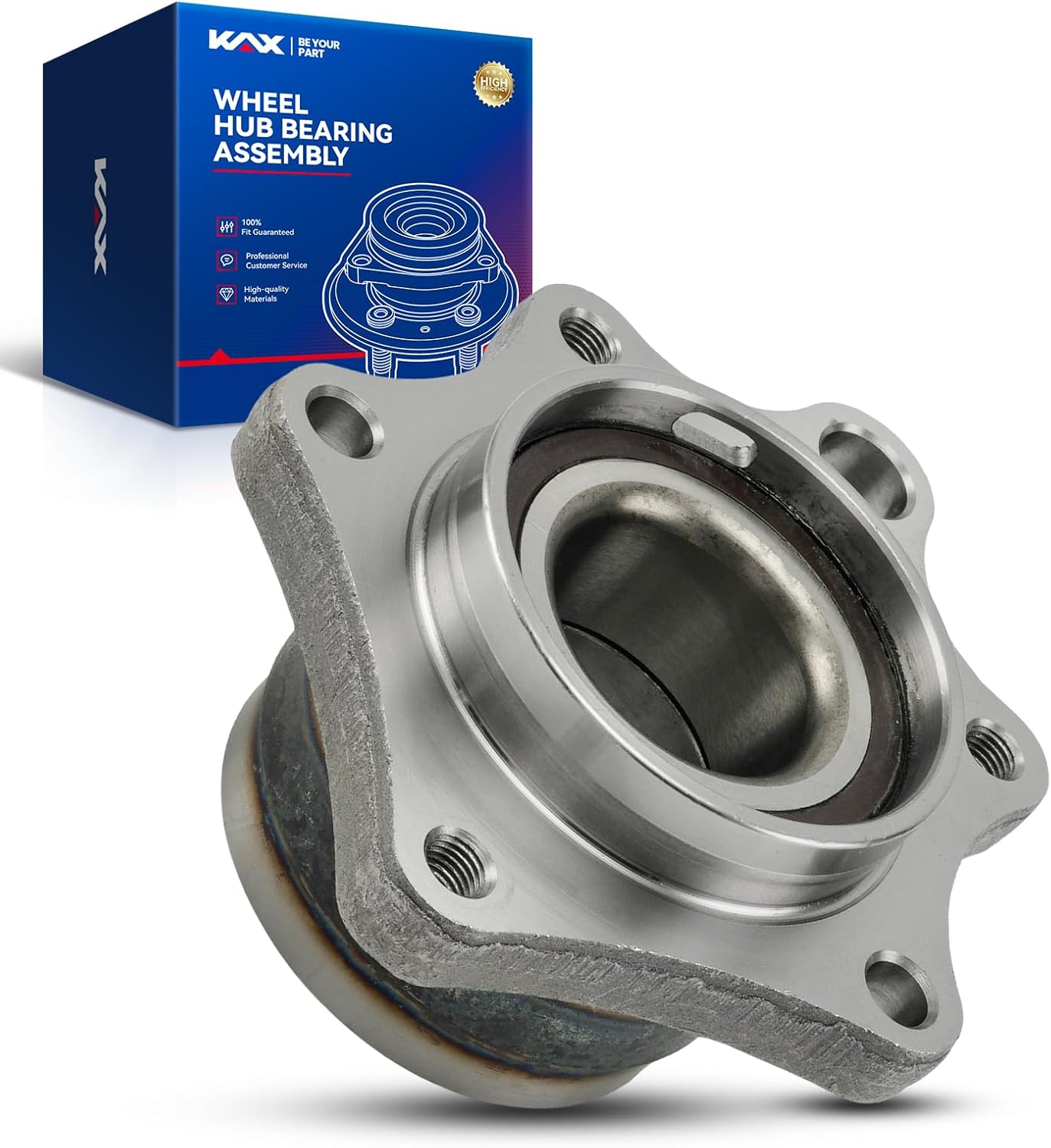 KAX 512263 Rear Right Wheel Bearing Compatible with Honda Element 2003-2011, Wheel Bearing hub Assembly 1pc