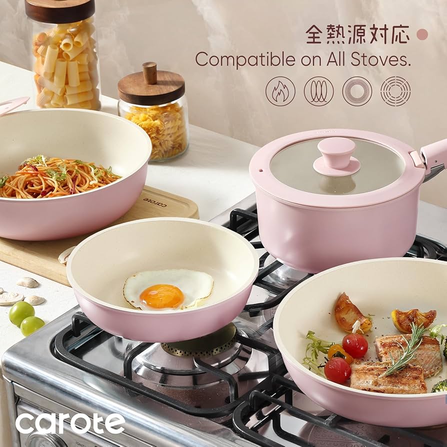 Amazon.co.jp: CAROTE カローテ フライパン セット 16点 IH対応
