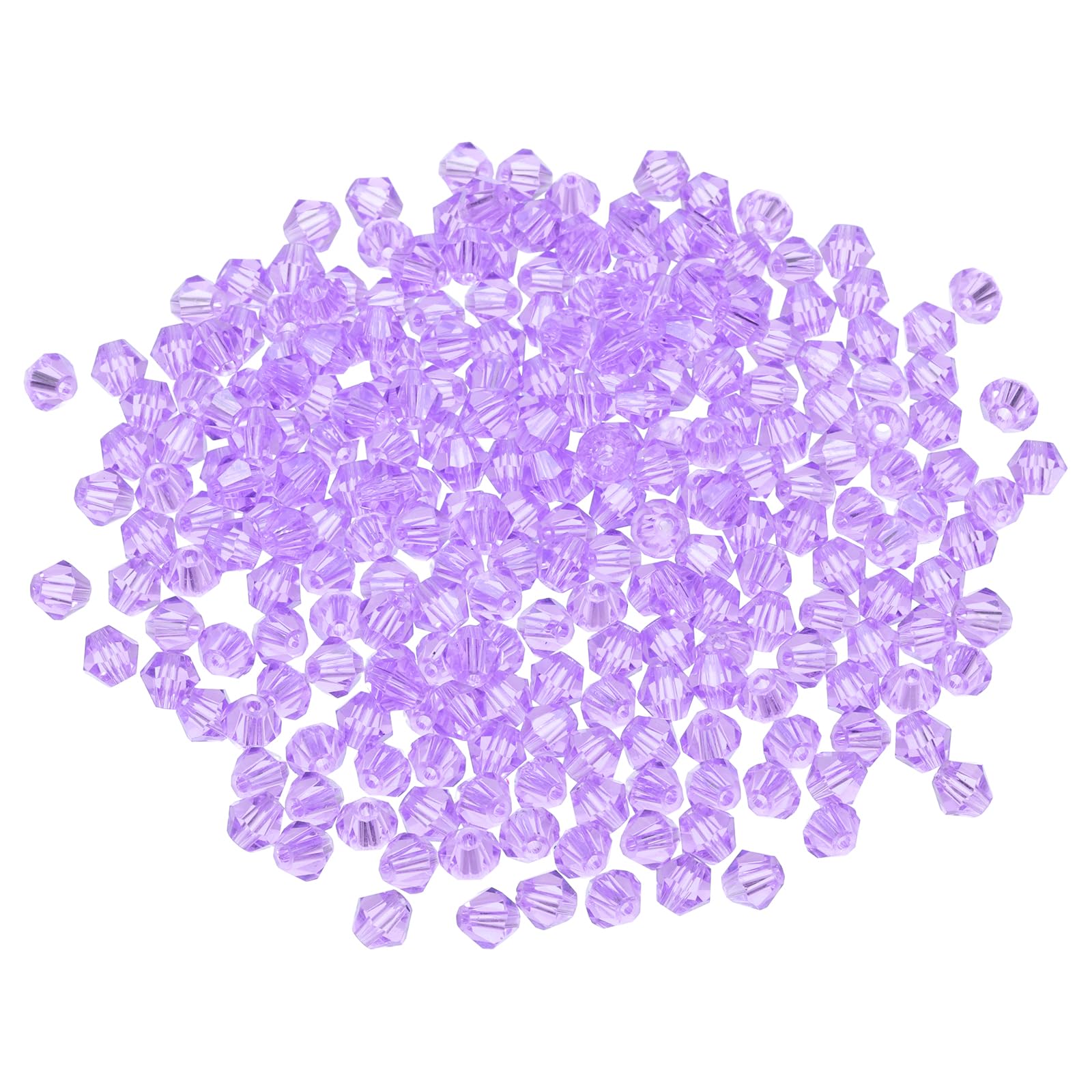 PATIKIL 100pcs 8mm Bicone Glass Crystal Beads