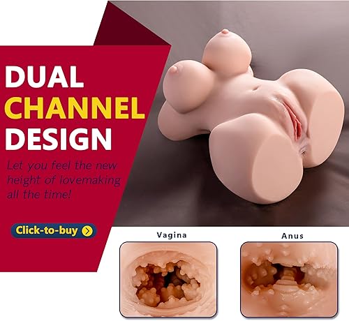 Miniatura 5 de Muñeca sexual de tamaño real para hombre, juguete vaginal con pechos realistas, anal, 12 libras, torso sexual realista de TPE masturbadores
