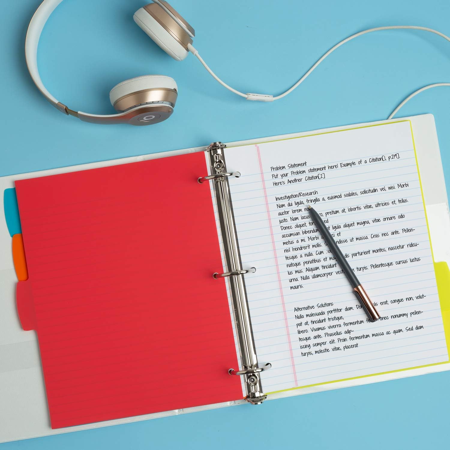 Avery Durable View 3 Ring Binder, 1-1/2 Inch EZD Rings, 1 White Binder (09401) : Office Products