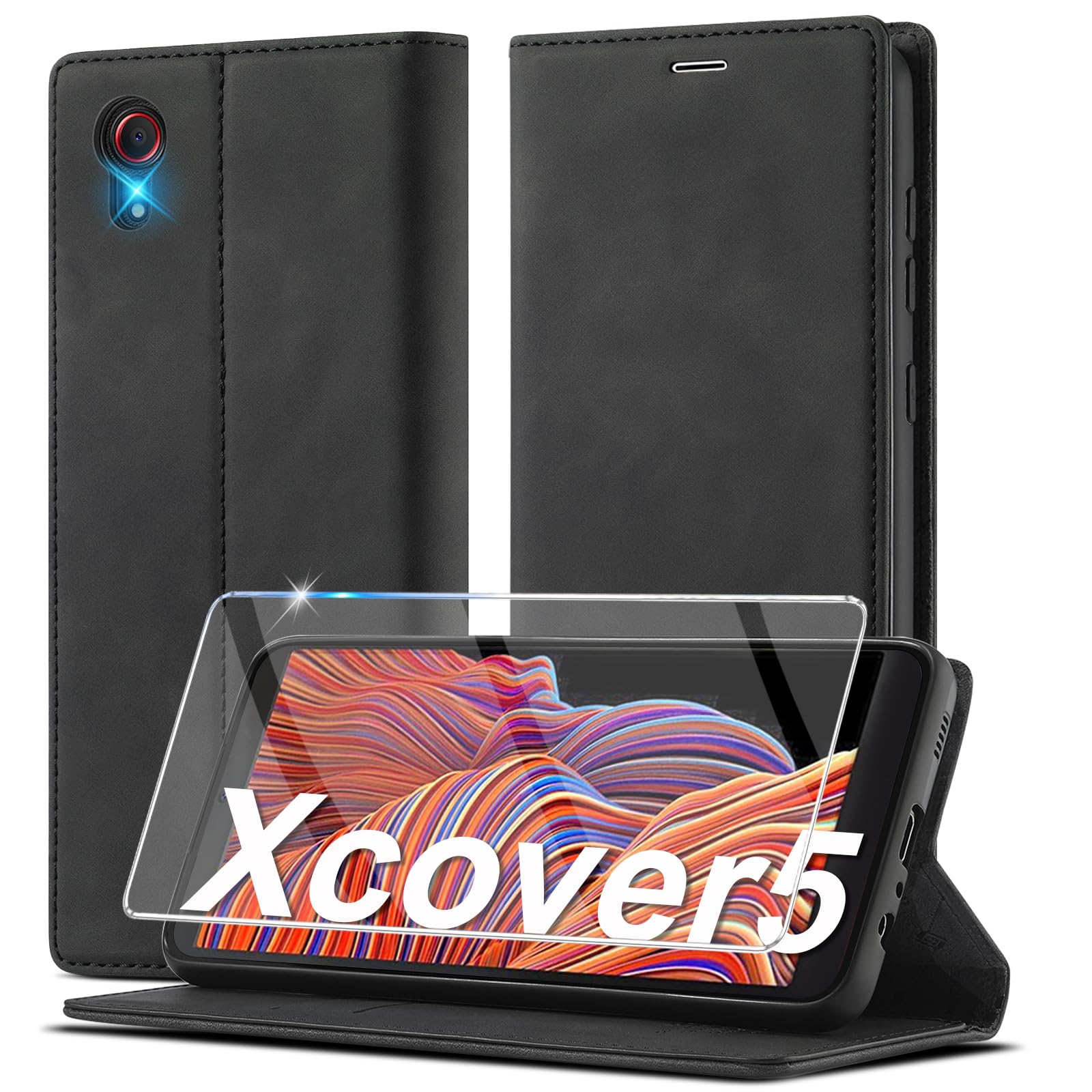 Ailicici Handyhülle für Samsung Galaxy S21/S22/S23/S24/S25/S26/S26 Plus/S26 Ultra/S25 FE, Leder Flip Wallet Case mit Schutzhülle, Klappbar
