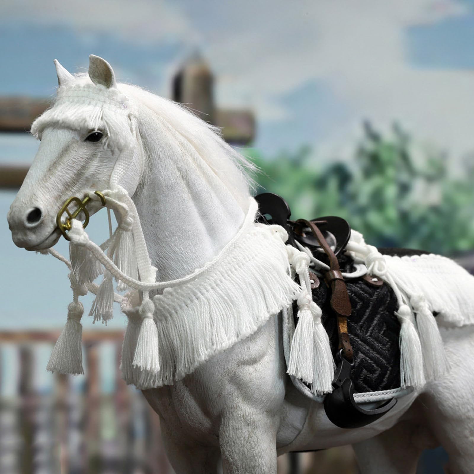 Realistyczna rzeźba konia rzemiosło dom biuro dekoracja akcesoria anime figurka ozdoby z żywicy