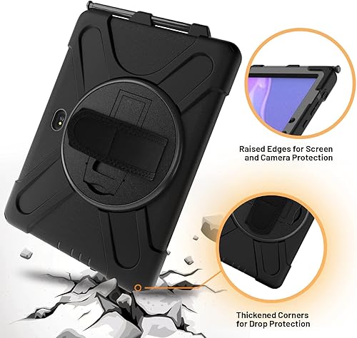 Miniatura 5 de Funda para tableta con función de atril, correa de mano y correa para el hombro (funda para iPad 234)