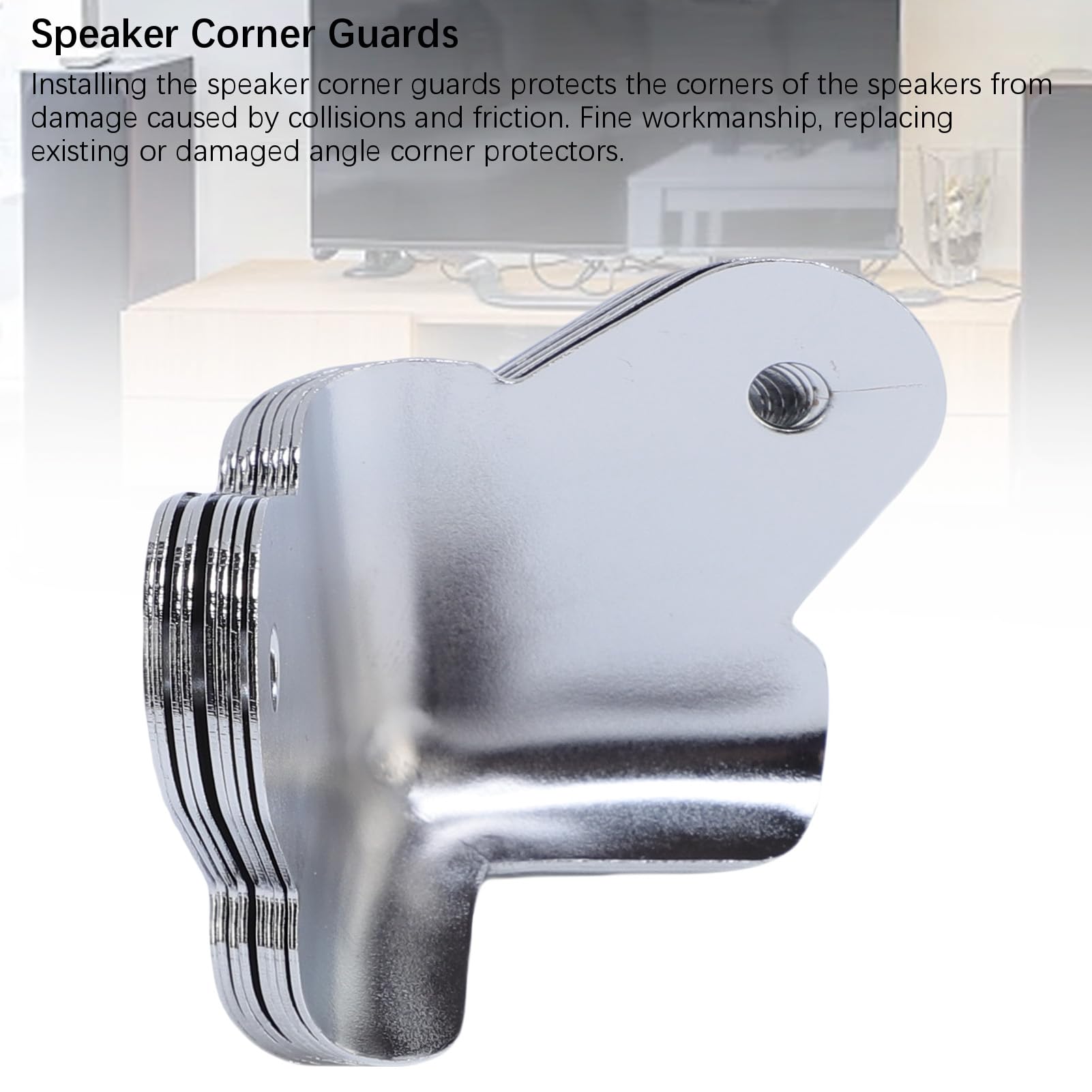 16pcs Speaker Cabinet Corner Protectors, Iron Speaker Corner Guards Safety Bumpers, for Amplifier Speaker Cabinet Corner Protectors Accessories Tool