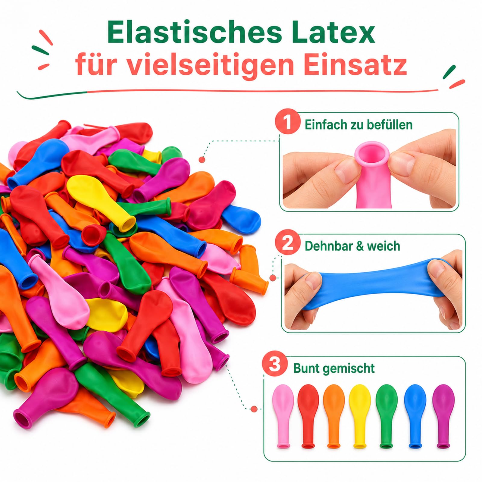 DazzJoy Bomby wodne do zabawek basenowych, 200 sztuk, kolorowe mini balony, kolorowe bomby wodne, balony do gier wodnych, bitwy wodnej, zabawki wodne dla dzieci