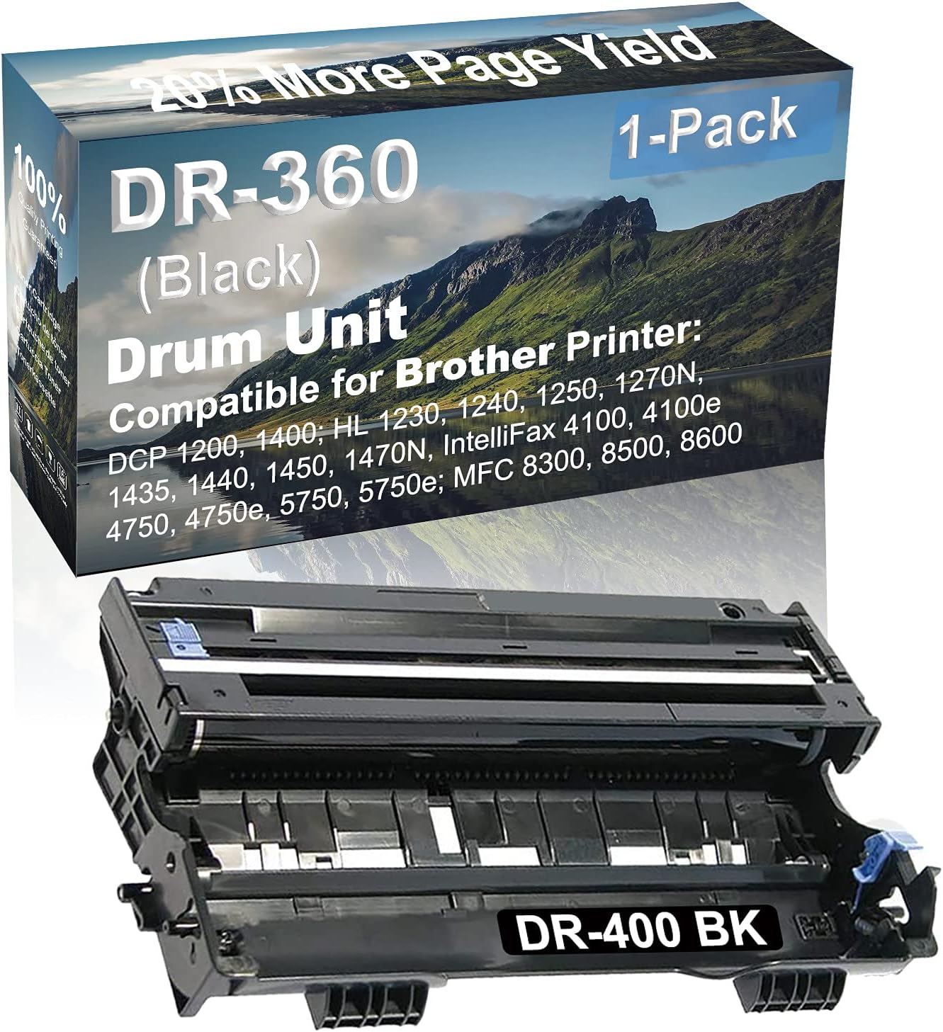 Amazon.com: 1 unidad de tambor compatible (negro) de repuesto para Brother  DR400 (DR-400) Kit de tambor para impresora Brother MFC-8300, MFC-8500,  MFC-8600 : Productos de Oficina