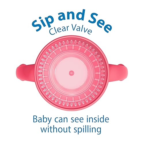 Miniatura 3 de Dr. Brown's Cheers 360 Taza para practicar sin boquilla, a partir de los 6 meses, 7 onzas, rosa