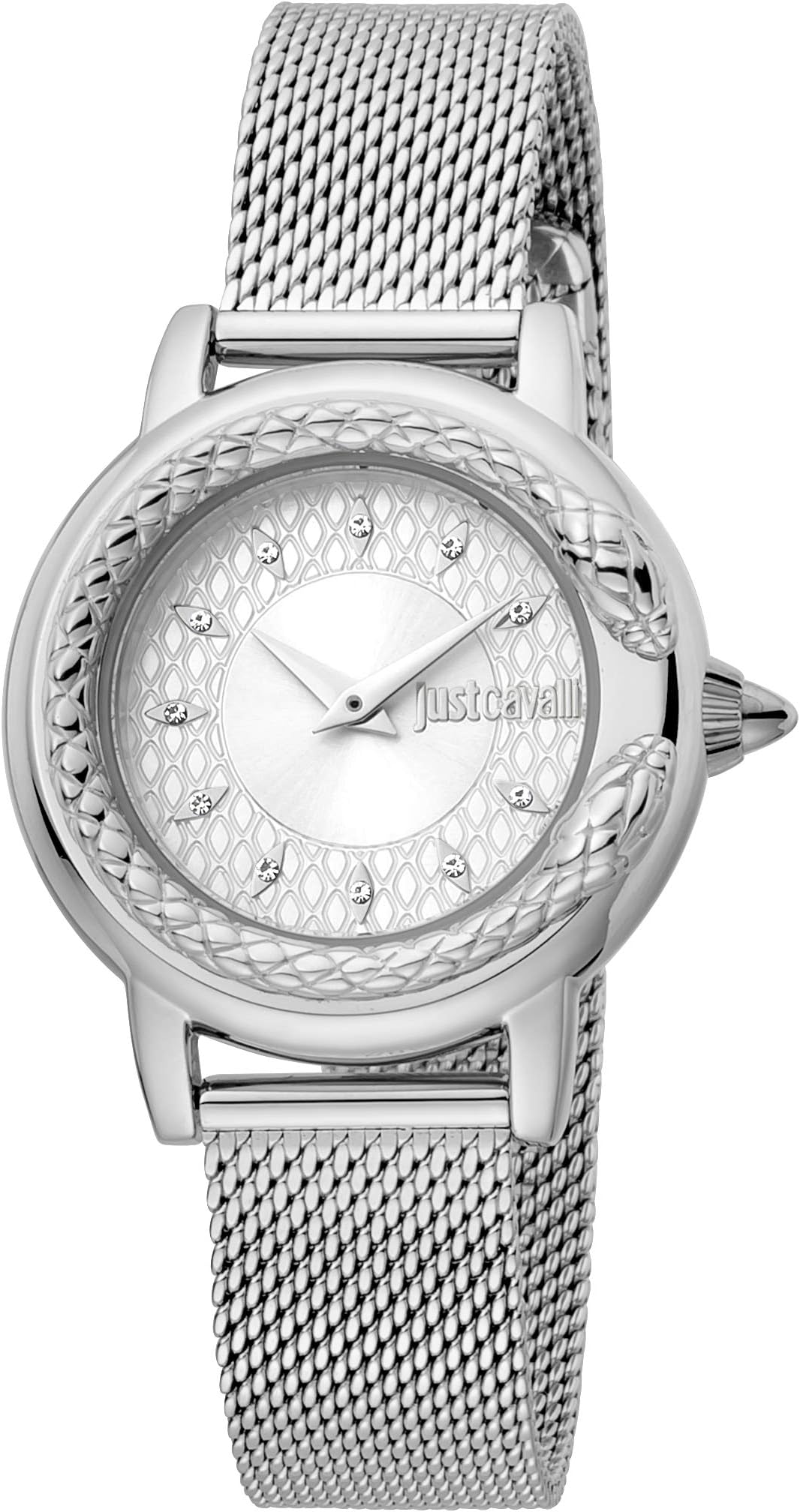 Just CavalliAnimalier Metallica Stainless Steel Watch JC1L151M0515 - Quartz Analog for Women in Strap