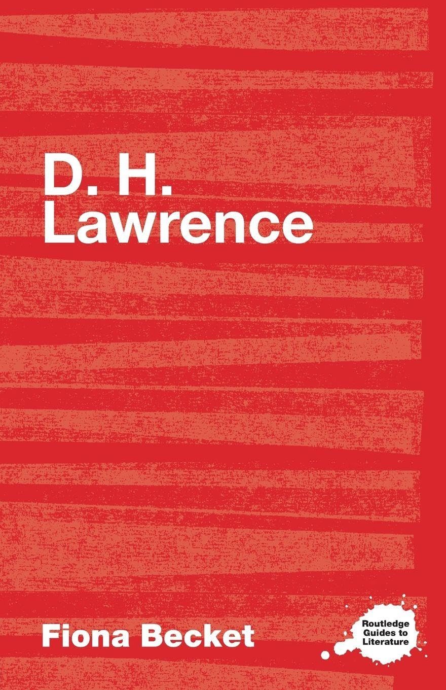 D.H. Lawrence (Routledge Guides to Literature)