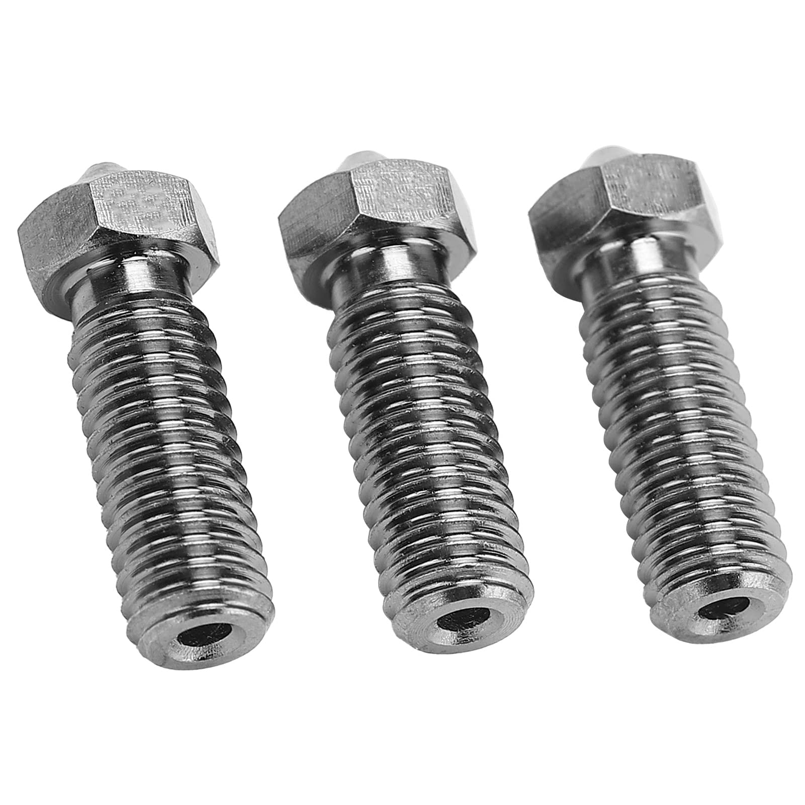3Pcs Hardened Steel Volcano Nozzle, High Temperature 3D Printing Extruder Print Head 1.75mm M6 Volcano Hotend Extruder Accessories(1.0mm)
