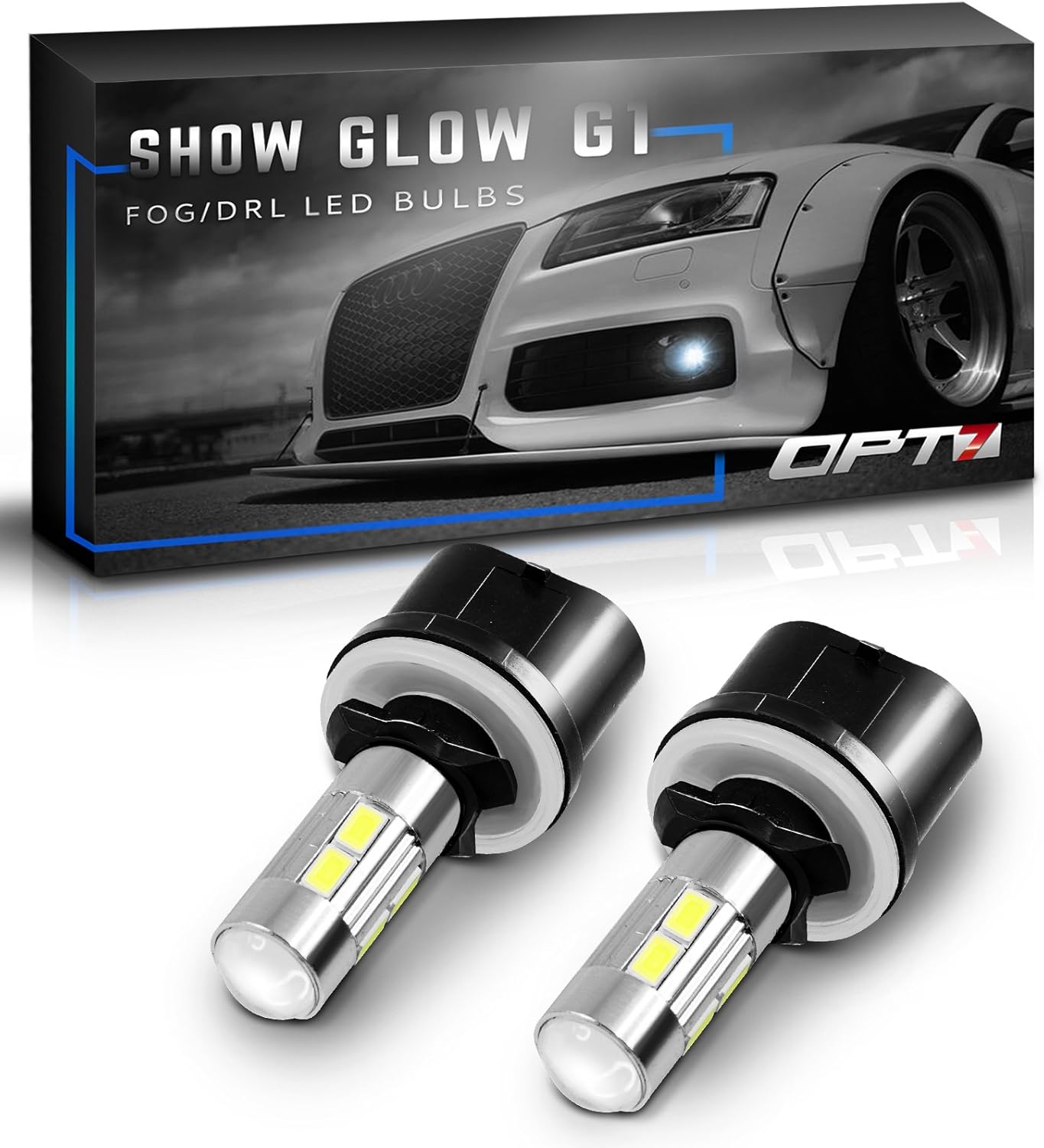 OPT7 Show Glow G1 LED Fog Light Bulbs 880 (890, 892, 893