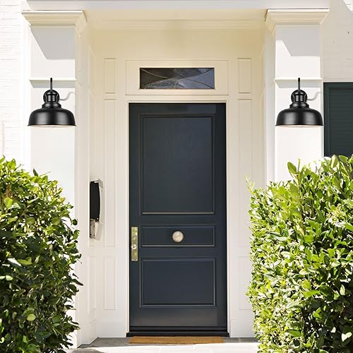 Miniatura 7 de Luz solar de granero para exterior, luces de pared al aire libre del atardecer al amanecer, funciona con energía solar, aplique de pared exterior de