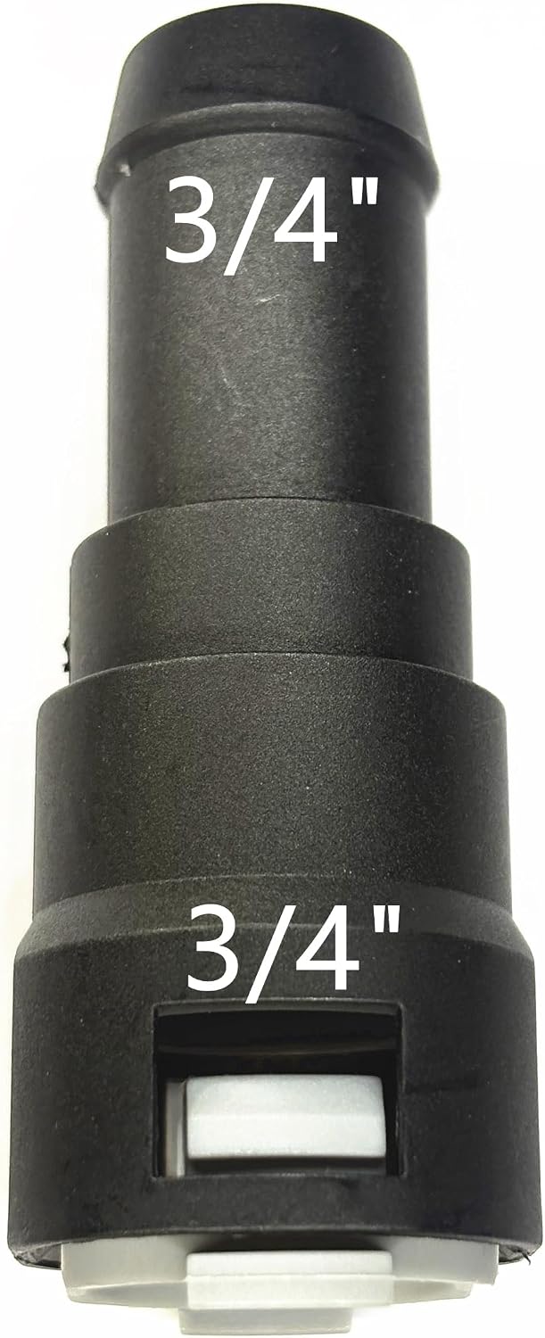 3/4" Tube to 3/4" Hose, 800-411,Heater Hose Connector,Cooling System Adapter for Car Truck SUV,Coolant Joint Fittings for Chevrolet,Ford,GMC,Buick,Cadillac,Jeep,Ram,Dodge,Chrysler,Honda,Straight,19mm