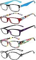 Vista 21 de OWL Readers - Paquete de 5 lentes de lectura elegantes para mujer con hermosos patrones para mujer, bisagra de resorte de lujo, aspecto elegante