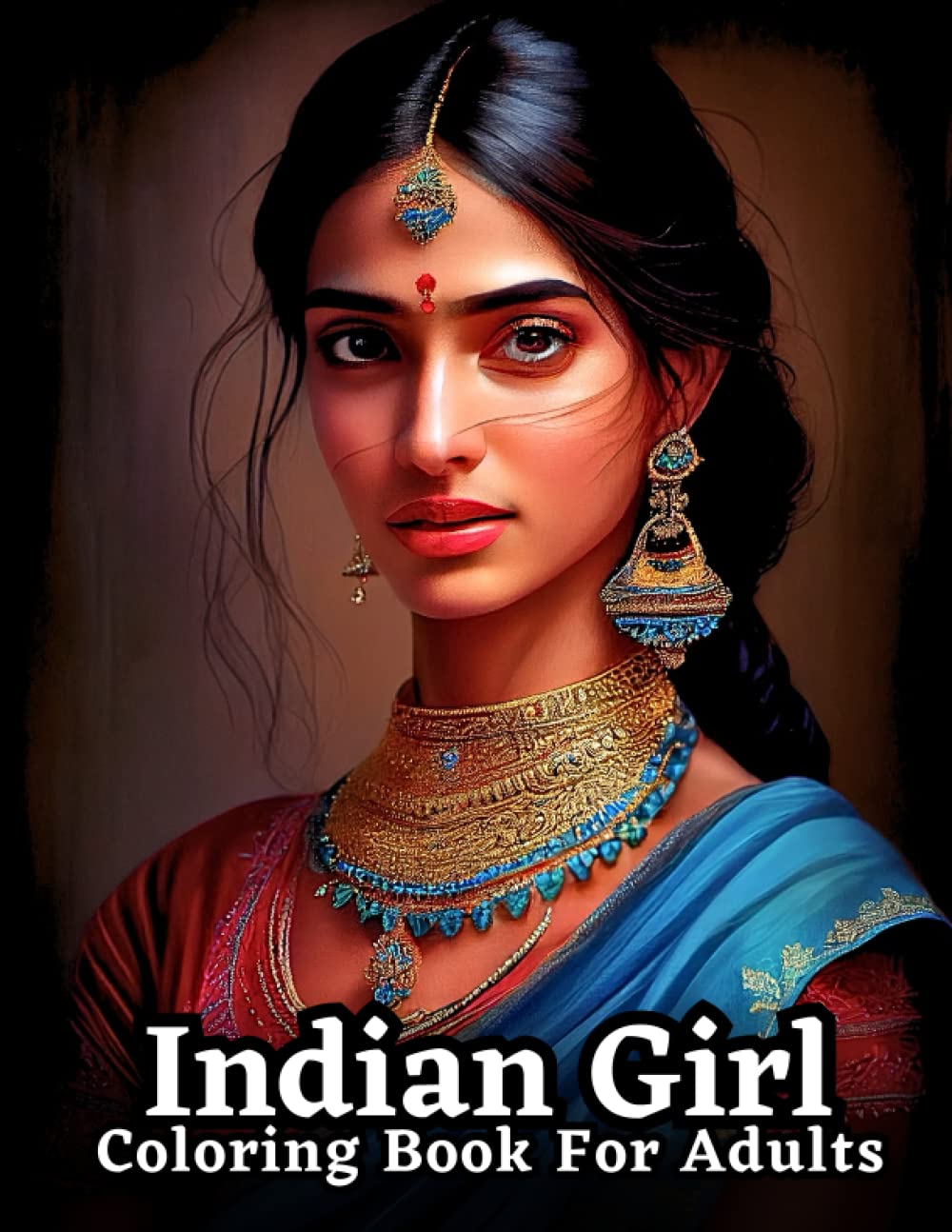A Coloring Book of Indian Women for Adults: Color Your Way Through the Grace and Strength of Indian Women