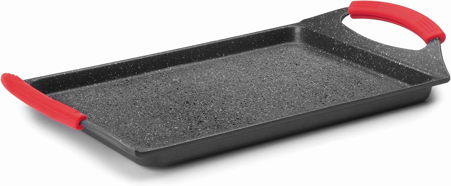 Lacor Cast Al.Plain Griddle 34X26Cm Eco-Stone