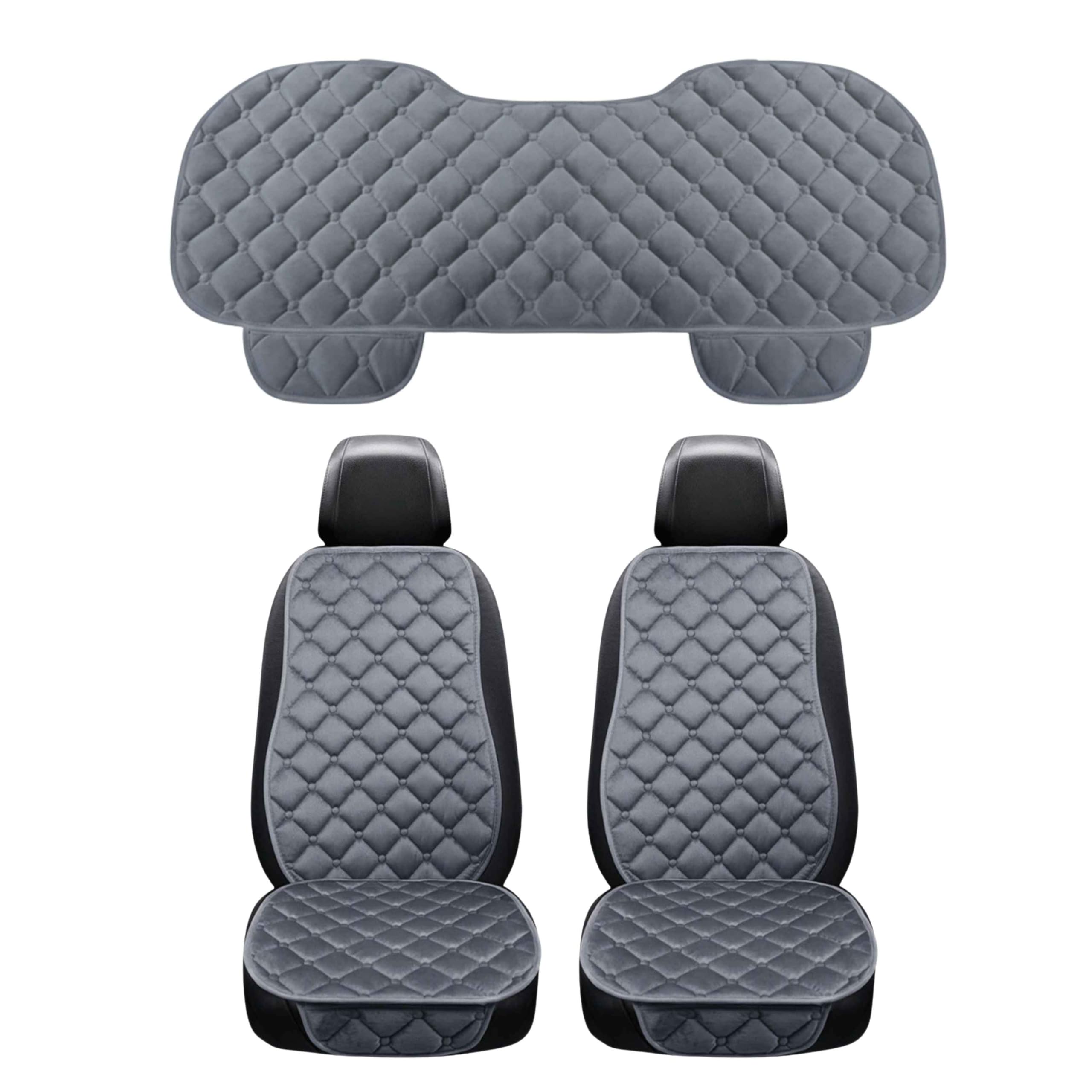 Kit 3 Capas Protetora De Banco Para Carro 2 Capas Da Frente Com Encosto e 1 Assento