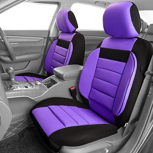 CAR PASS 6 fundas de asiento delantero de espuma 3D, ajuste universal, elegante, dos fundas de asiento delantero de automóvil, para SUV, furgoneta,